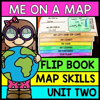 Life Skills Reading and Writing: Me on a Map - INTERACTIVE FLIP 