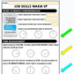 Job Skills - Life Skills Warm Up - Vocational Skills - GOOGLE BUNDLE # 2