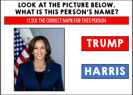 2024 Presidential Election - Donald Trump - Kamala Harris - Boom Cards - Special Ed