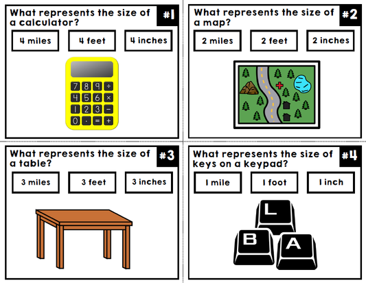 Measurement - Life Skills - Special Education - Math - Task Cards - Unit 2