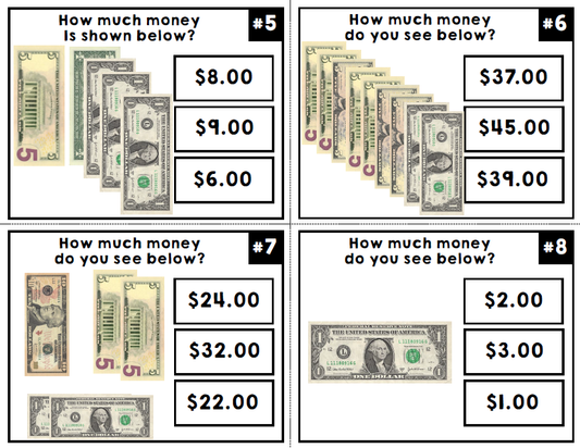 Life Skills - Money - Task Cards - Math