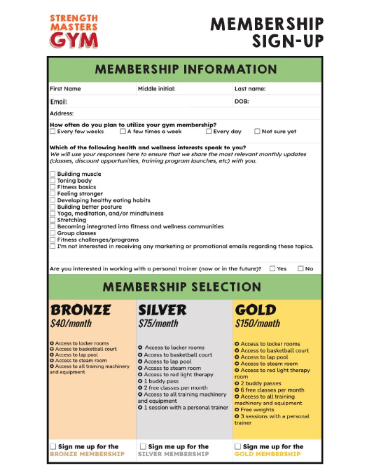 Filling Out Forms - Life Skills - Reading - Writing - Special Education - Unit 5