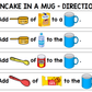 Life Skills Visual Recipe and Task Analysis - Pancake in a Mug