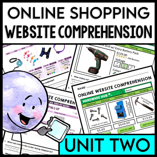 Life Skills - Reading - Online Shopping - Website Comprehension