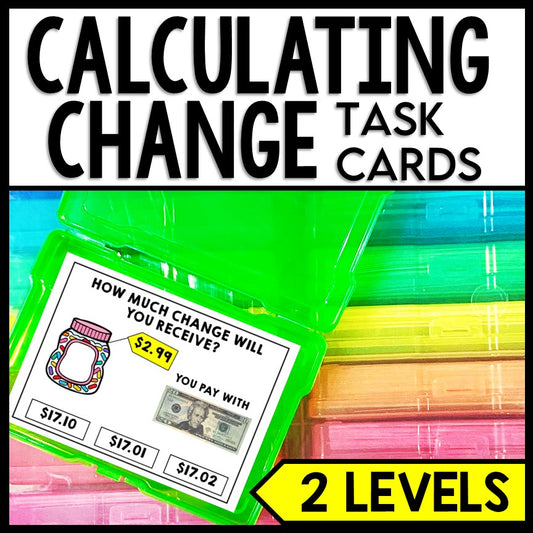 Life Skills - Task Cards - Shopping - Money - Calculating Change