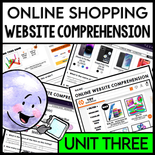 Life Skills - Reading - Online Shopping - Website Comprehension