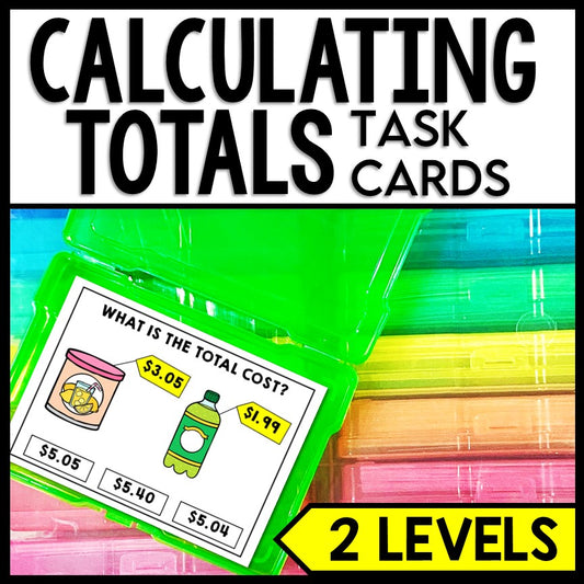 Life Skills - Task Cards - Shopping - Money - Calculating Totals