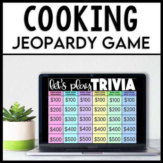 Life Skills Reading, Cooking and Measurement: Jeopardy Game GOOGLE