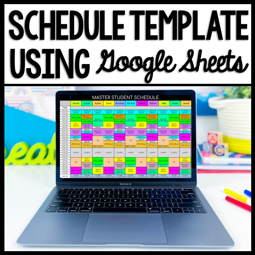 Editable Life Skills Class Schedule Template