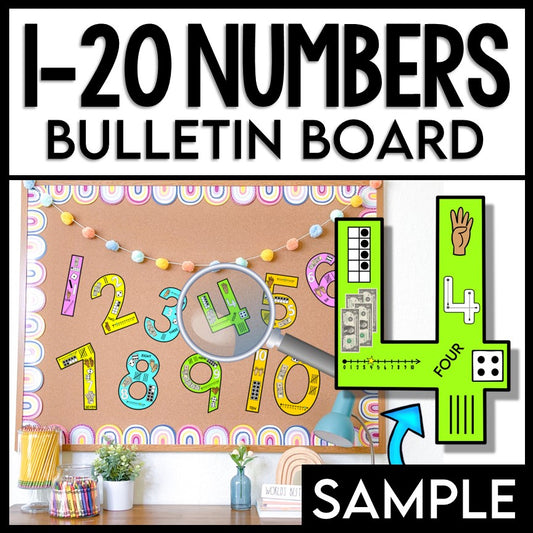 Subitizing Numbers Bulletin Board