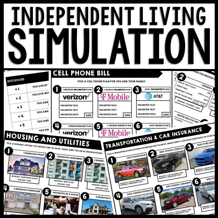 Life Skills - Game of Life - Real World Budget Practice - Math