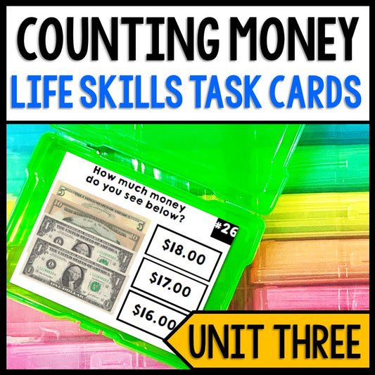 Life Skills - Money - Task Cards - Math