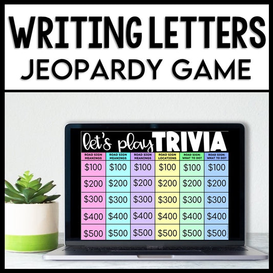 Life Skills Reading + Writing: Addressing Envelopes - Friendly Letter - JEOPARDY