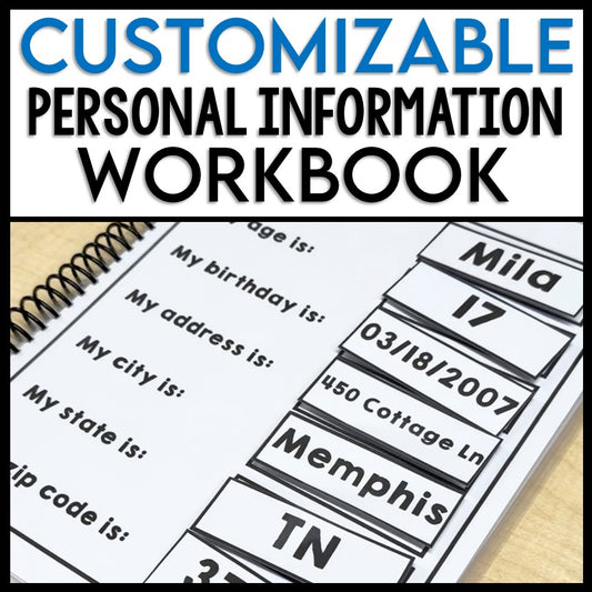 Personal Information Workbook for Life Skills