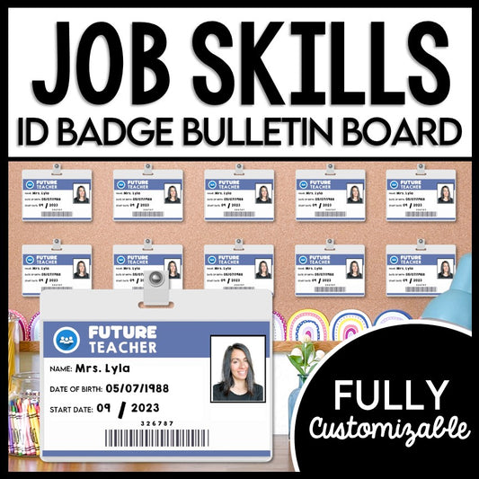 Job Skills - ID Badge Bulletin Board - CBI - Career - Work Based Learning