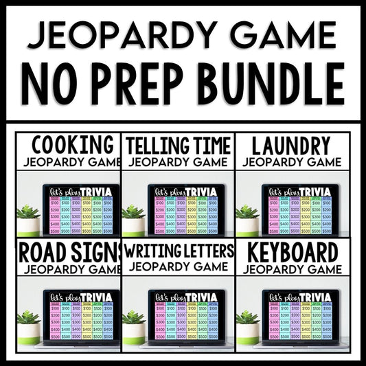 Life Skills Jeopardy and Trivia Games BUNDLE