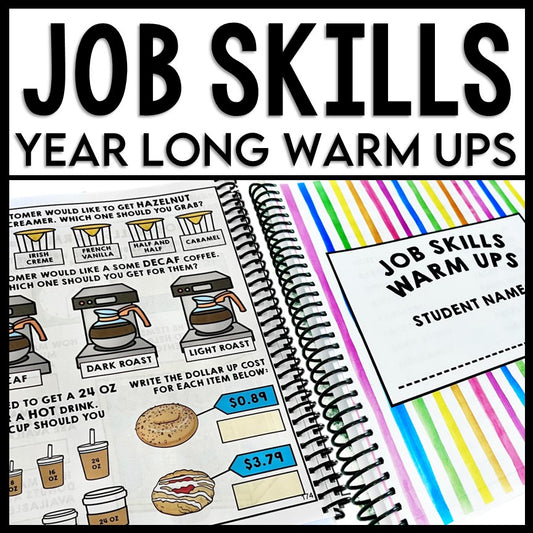 Job Skills - Life Skills Warm Ups - Vocational Skills - BUNDLE