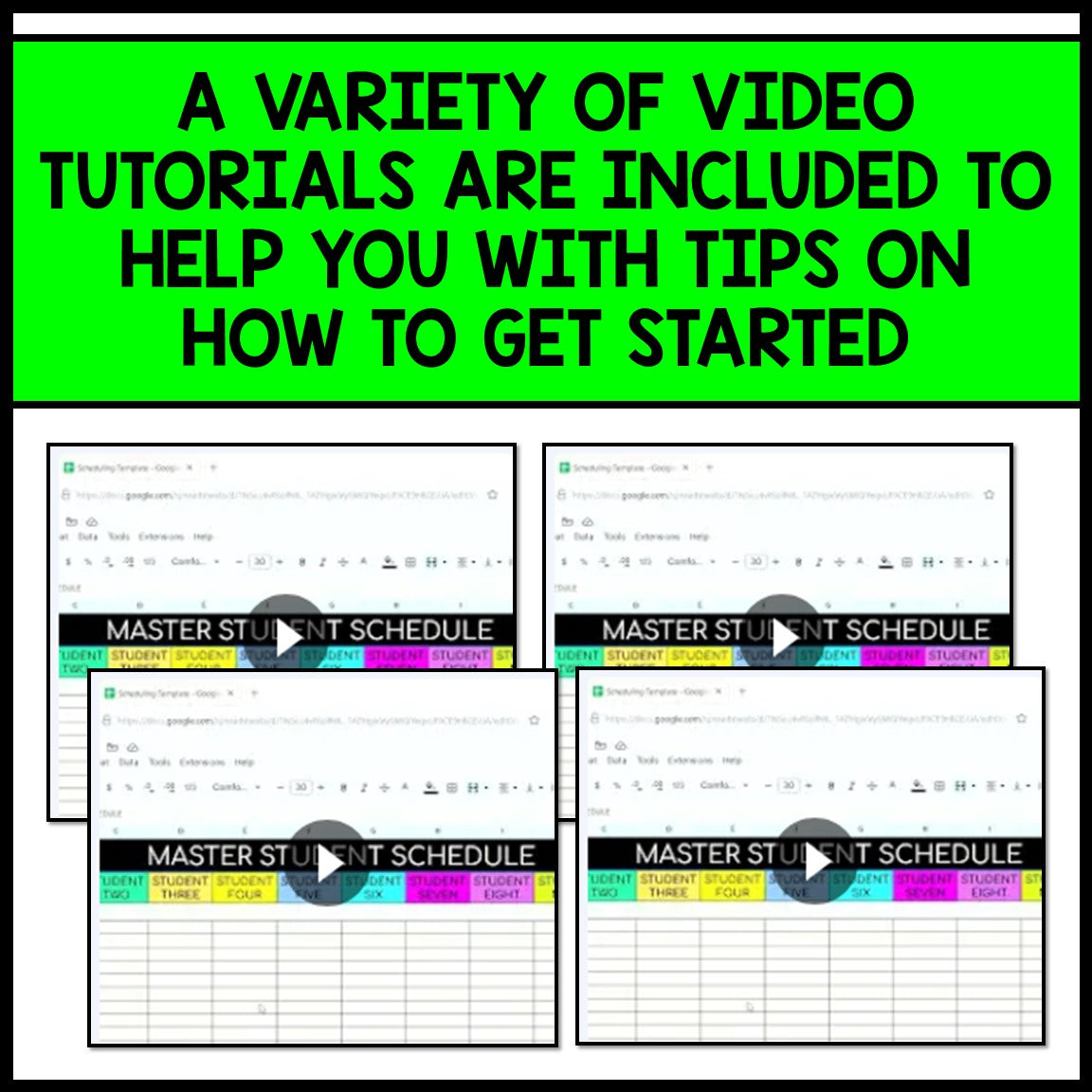 Editable Life Skills Class Schedule Template