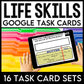 Life Skills - Task Cards GOOGLE Bundle - Cooking - Reading - Math - Money