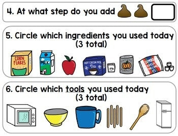 Visual Recipes - Life Skills - Hot Cocoa - Autism - January - Cooking