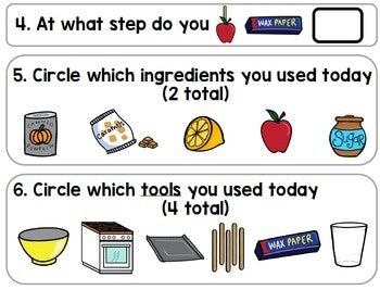 Visual Recipes - Life Skills - Caramel Apples - Autism - Fall - Cooking