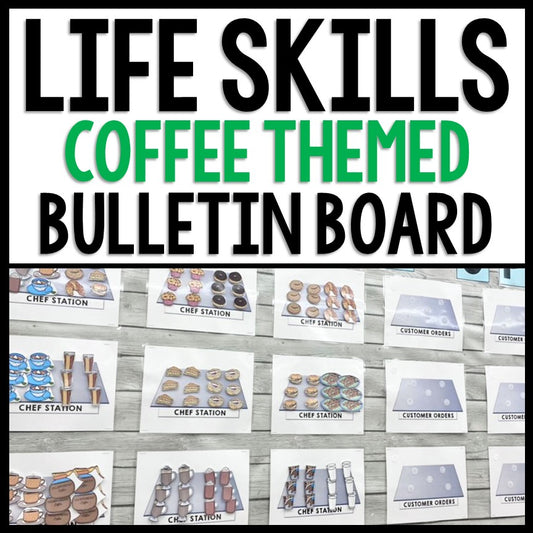 Life Skills - Interactive Bulletin Board - Complete the Coffee Shop Order