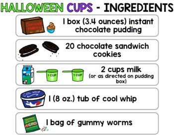 Visual Recipes - Life Skills - GOOGLE - Haunted Pudding - Halloween - Cooking