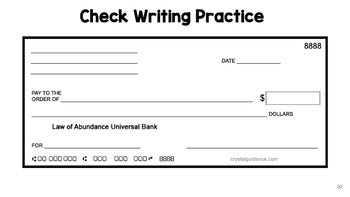 Life Skills - Reading Writing Math - Writing Checks - Special Education - Unit 1