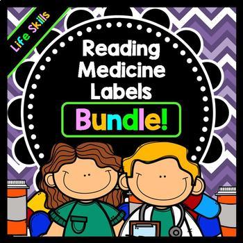 Life Skills - Reading - Writing - Medicine Labels - Special Education - BUNDLE