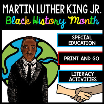 Martin Luther King - Special Education - Reading - Writing - Black History Month