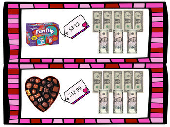 Life Skills Math + Money: Dollar Up - Valentine's Day Edition