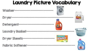 Life Skills Reading and Writing: How to Do Laundry - Vocabulary Practice