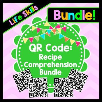 Life Skills Reading - QR Code Recipe Comprehension BUNDLE