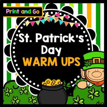Life Skills Warm Ups - Homework - St. Patrick's Day - March - Special Education