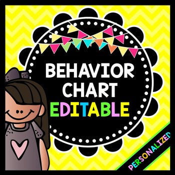 Life Skills Behavior Management: EDITABLE Behavior Chart with Behavior Anchors