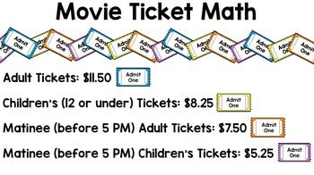 Life Skills Reading, Writing, Money, and Math: Going to the Movies UNIT ONE