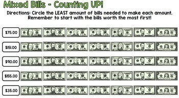 Life Skills Money and Math - Counting Money - Dollar Bills Edition - UNIT FOUR