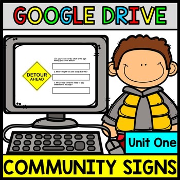 GOOGLE DRIVE + GOOGLE CLASSROOM: Life Skills Reading Community and Safety Signs