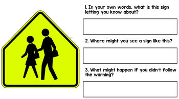 GOOGLE DRIVE + GOOGLE CLASSROOM: Life Skills Reading Community and Safety Signs