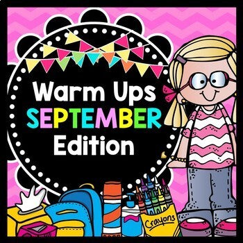 Life Skills Warm Ups - Homework - September - Back to School