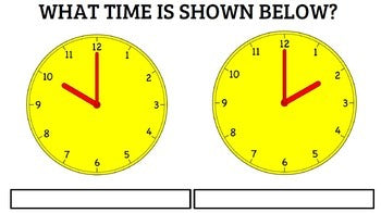 Life Skills TIME: Pre / Post Assessment on Time, Unit 1