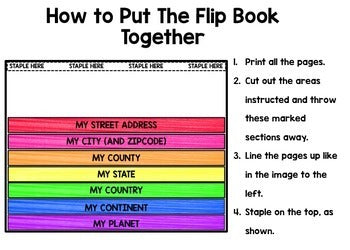 Life Skills Reading and Writing: Me on a Map - INTERACTIVE FLIP BOOK Unit 2