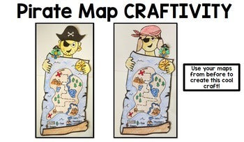 Life Skills Reading and Writing: Pirate Maps Craftivity Unit 3