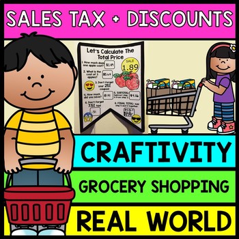 Life Skills Grocery Shopping: Figuring Out Sales Tax and Coupons {Craftivity}