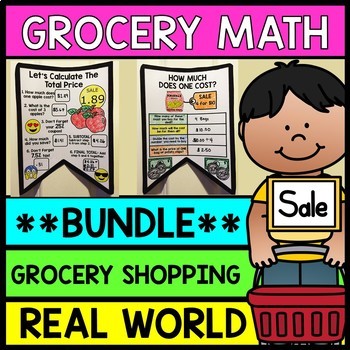 Life Skills Grocery Shopping: Figuring Out Sales Tax and Coupons - BUNDLE