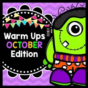 Life Skills Warm Ups: OCTOBER - Halloween, Reading, Writing