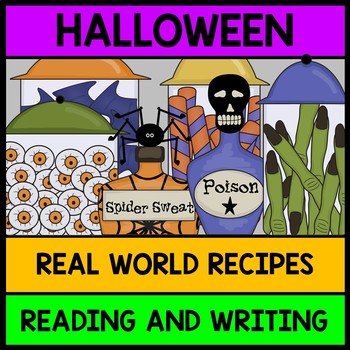 Halloween - Recipes - Special Education - Life Skills - Cooking - Reading