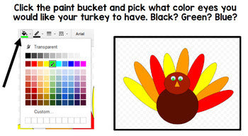 Google Drawing - Thanksgiving Turkey - Google Drive - Google Classroom