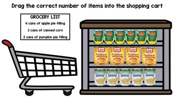 Life Skills Thanksgiving Grocery Shopping - GOOGLE DRIVE - Special Education