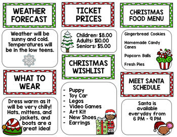 Christmas North Pole Tour Brochure {100% Editable} {Reading} {Writing}